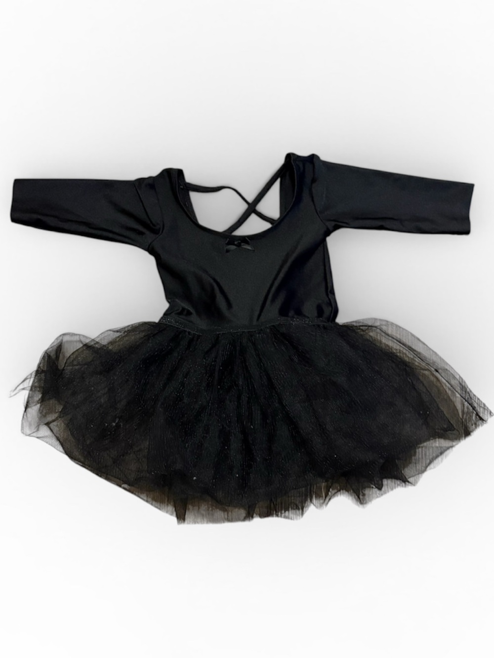 H&M Black Tulle Tutu Ballet Dress with Cross-Back Straps